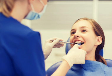 dentist with patient
