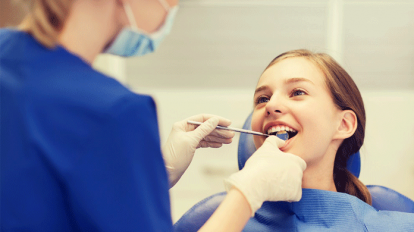dentist with patient